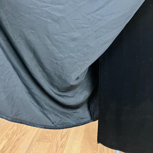 Who What Wear Velvet Wrap Dress Size S Sleeveless Witchy Gothic Romantic - Picture 4 of 10